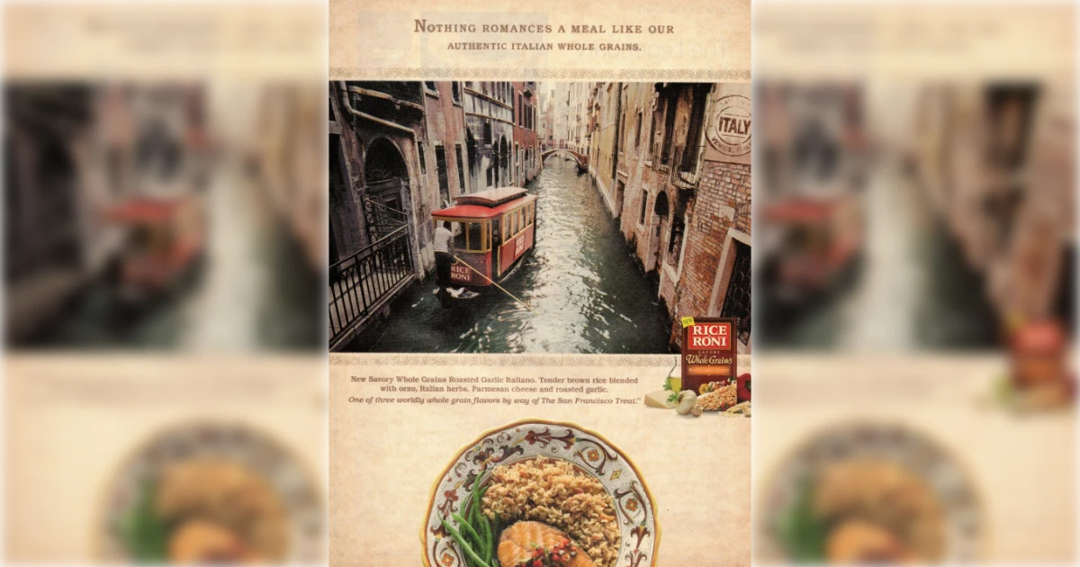 Quaker Oats Company Whole Grain Blends Rice A Roni Ad