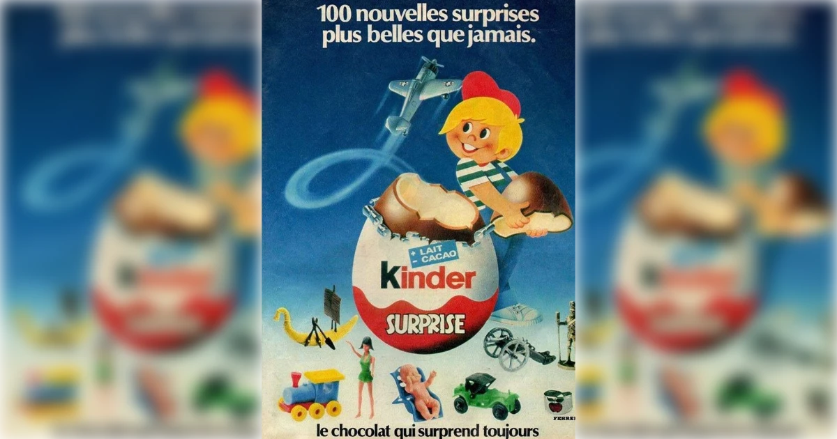 Kinder Surprise Vintage Ad
