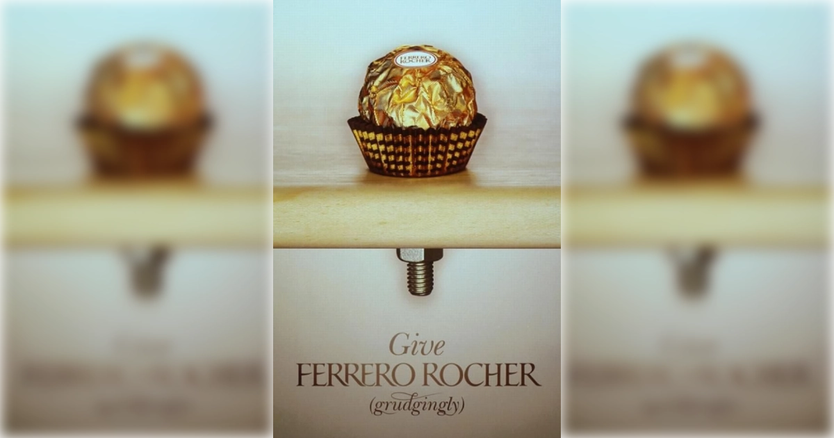 Ferrero Rocher Chocolate Vintage Ad