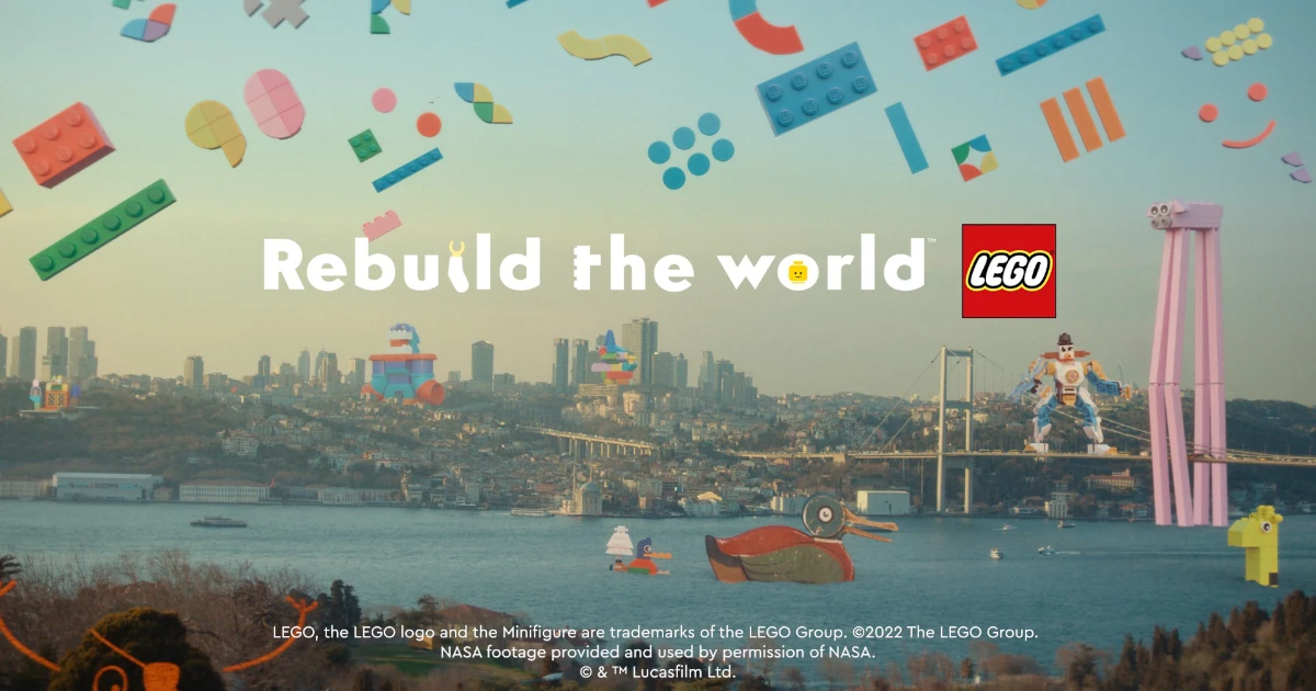 Rebuild The World Lego Slogan