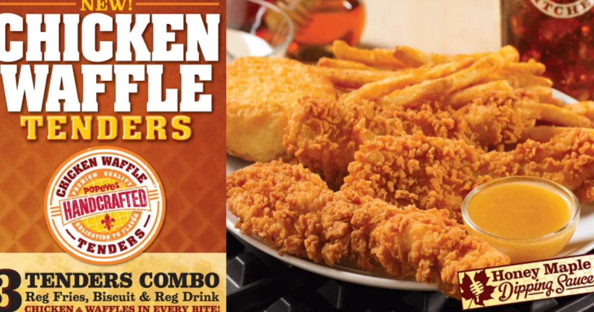 Popeyes Chicken Waffle Tenders
