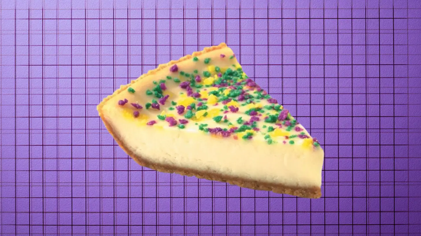 Popeyes Mardi Gras Cheesecake