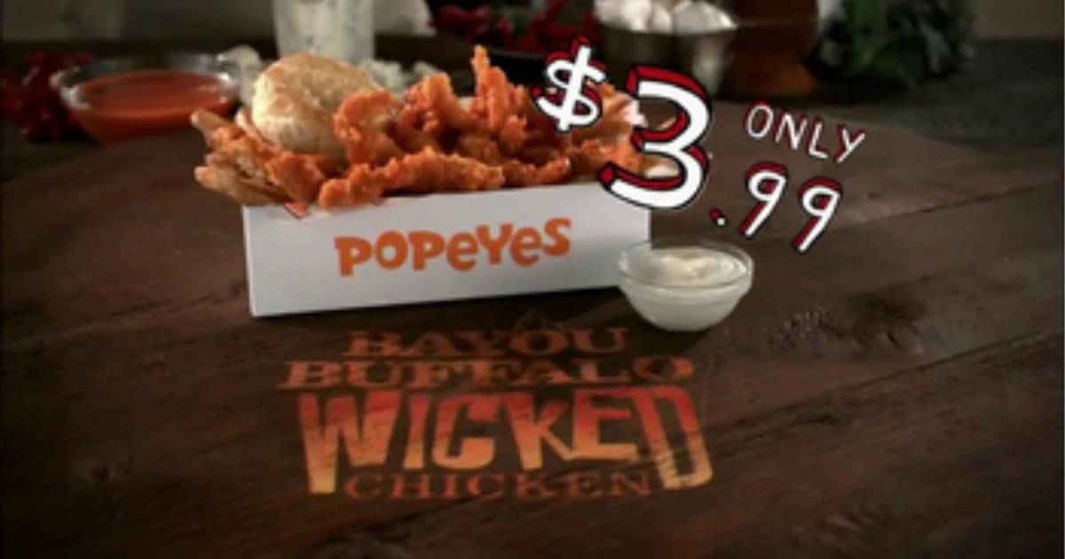 Popeyes Bayou Buffalo Wicked Chicken