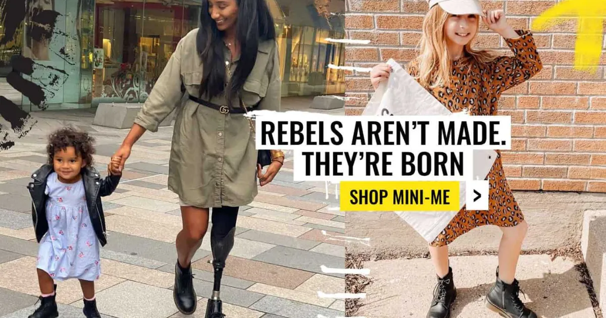 Rebel Dr Martens Slogan