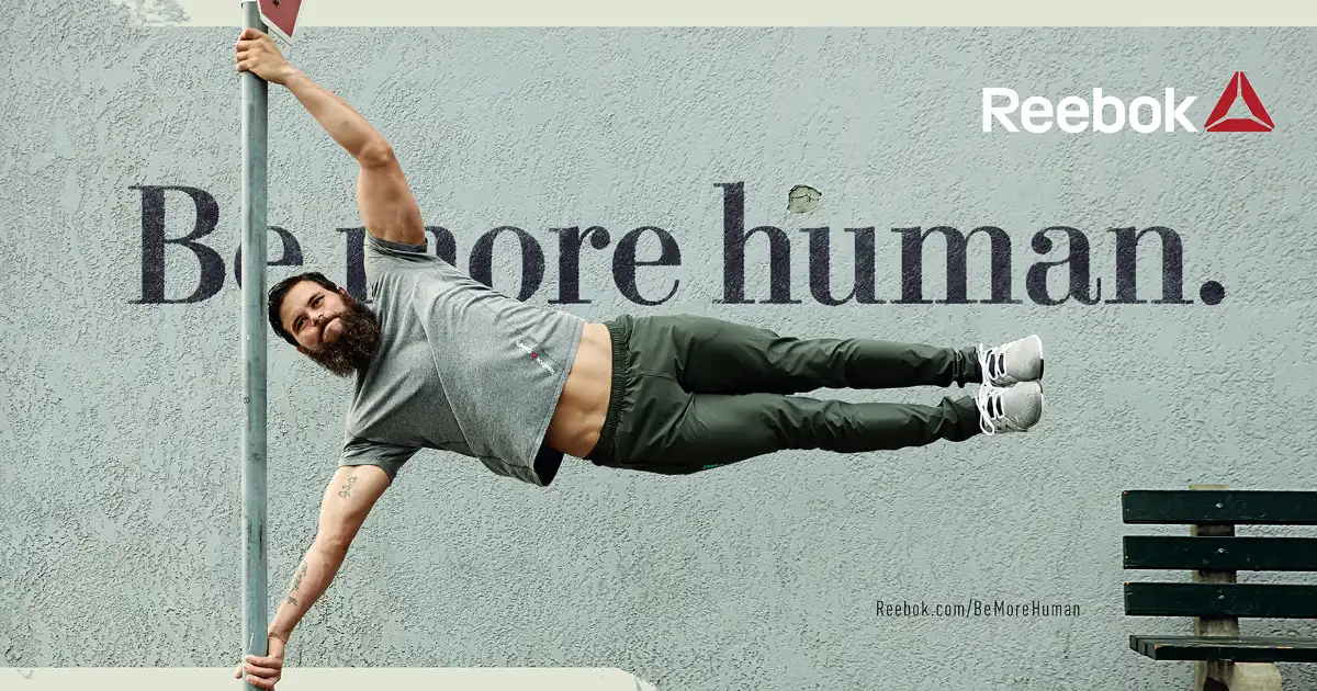 Reebok Be More Human Reebok Slogan