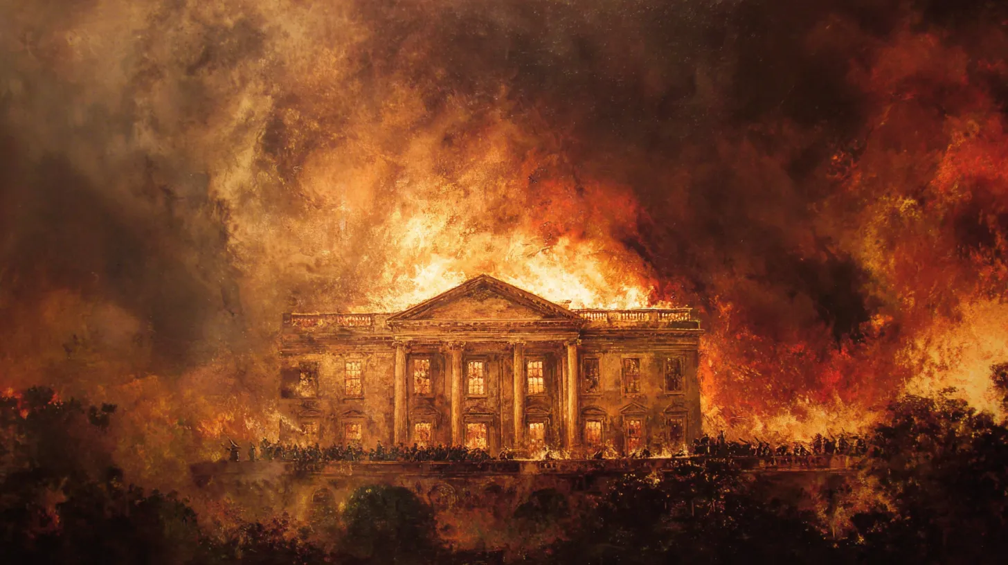 Buring Of The White House In The War Of 1812