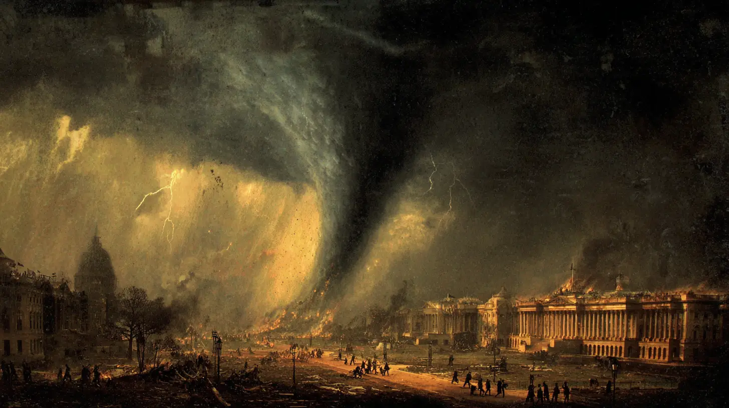 The tornado that saved Washington in the War of 1812 © History Oasis A TORNADO SAVED THE CITY WAR OF 1812