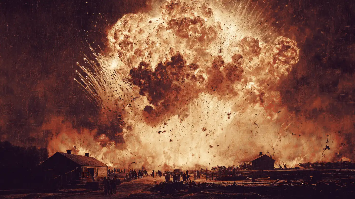 The explosion of Fort McNair © History Oasis AN EXPLOSION KILLED MORE BRITISH THAN COMBAT WAR OF 1812