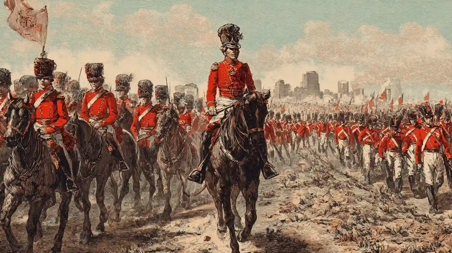 Major General Robert Ross and his army © History Oasis THE BRITISH COMMANDER NEVER WANTED THIS