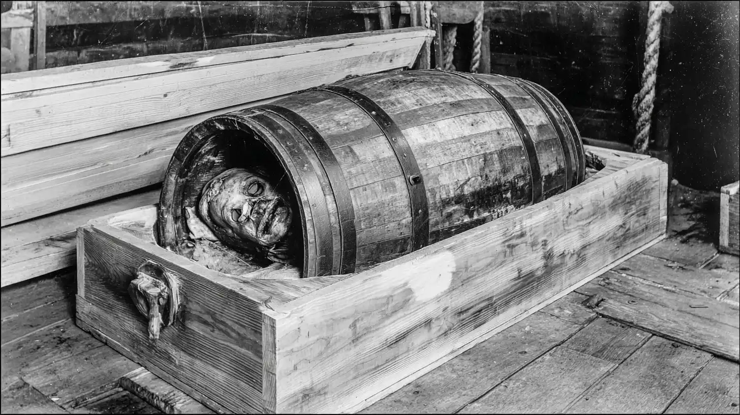 Pakenham's pickled body © History Oasis PAKENHAM S BODY GOT PICKLED