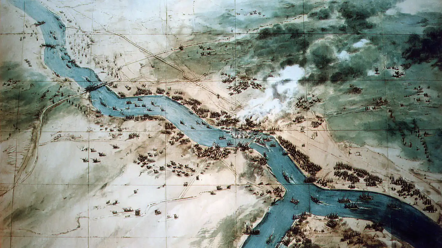 The British plan for the Battle of New Orleans © History Oasis The British Plan For The Battle Of New Orleans