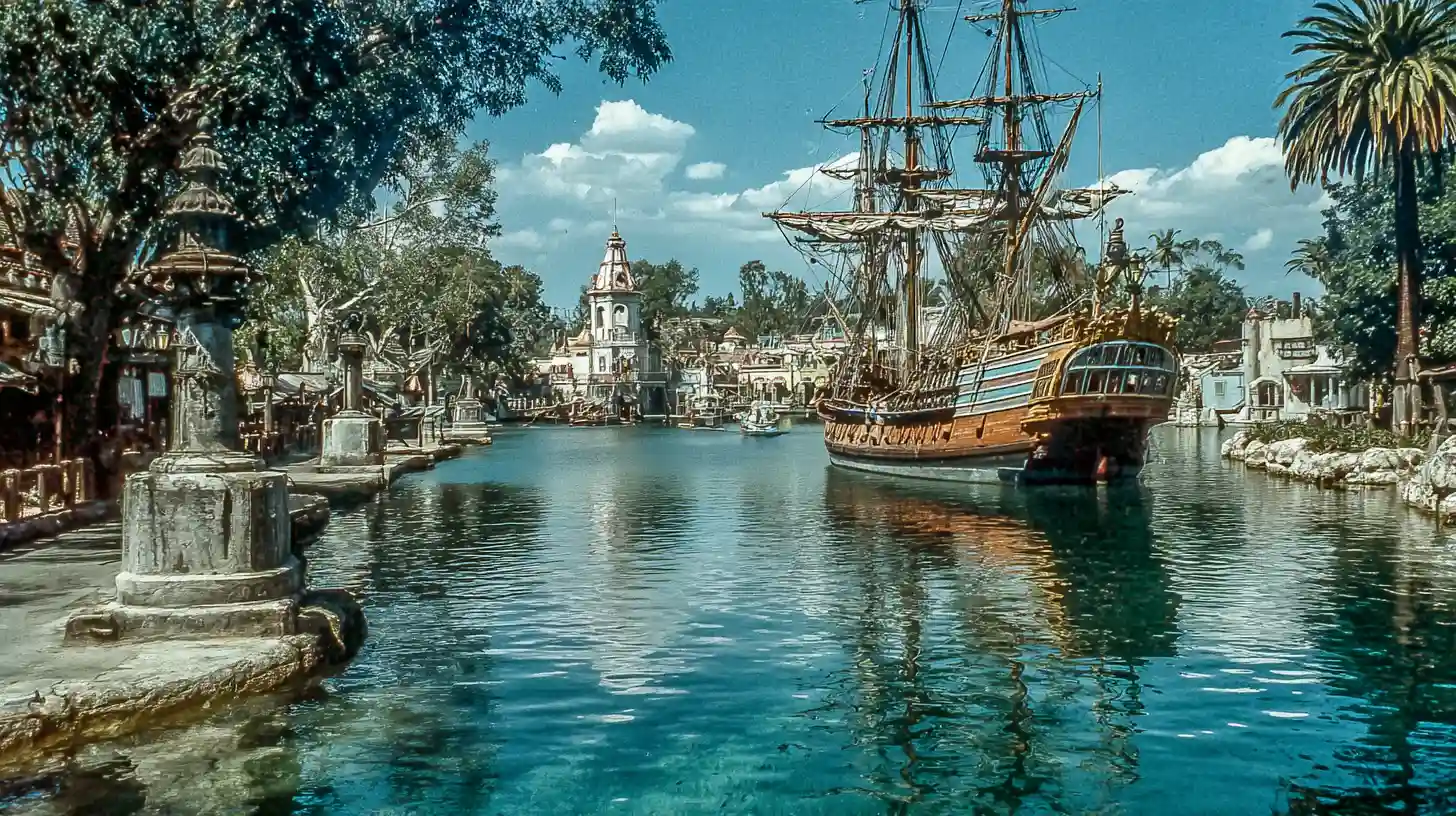 Pirate ship in Disneyland © History Oasis Jean Lafitte Disney Ride