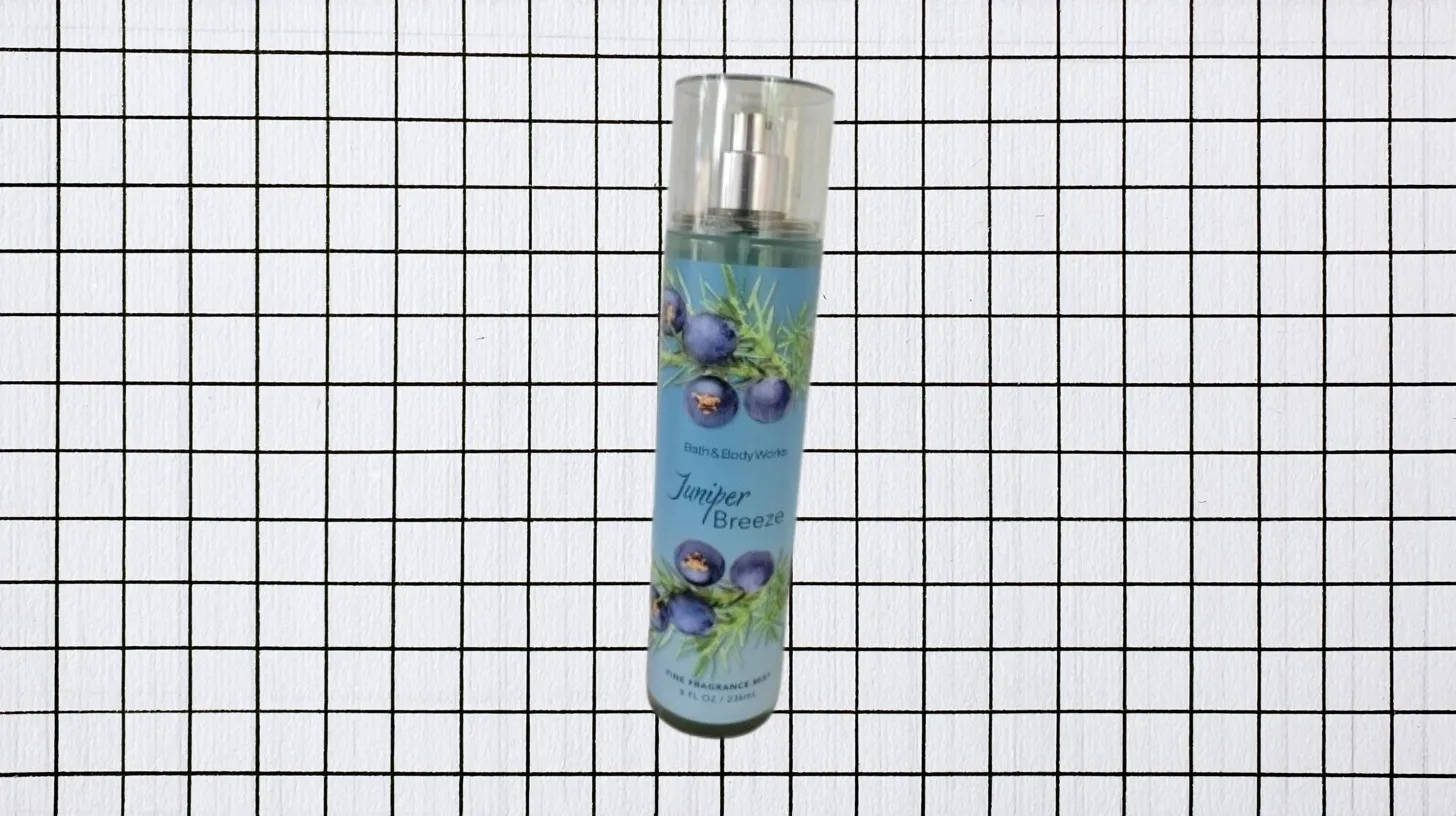 Discontinued 90s Bath and Body Works Juniper Breeze fragrance mist bottle