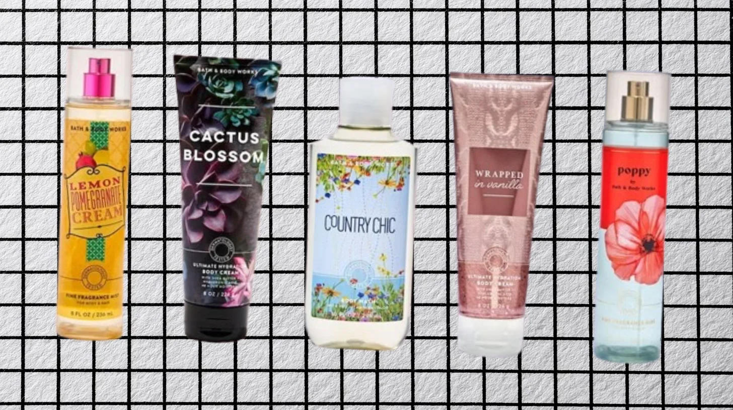 Discontinued Bath and Body Works Vault scents including Lemon Pomegranate Cream, Cactus Blossom and Poppy