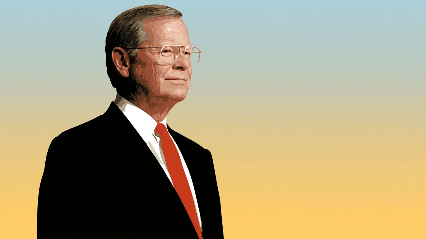 Portrait of H. Eugene Lockhart, Mastercard CEO from 1994 to 1997