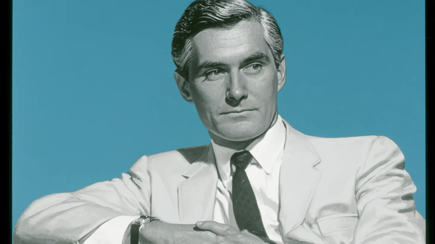 Dr. L. Emmerson Ward, under whom Mayo Medical School opened in 1972 © History Oasis Colorized portrait of Dr. L. Emmerson Ward, Mayo Clinic Board of Governors chair from 1964 to 1975, in a white suit