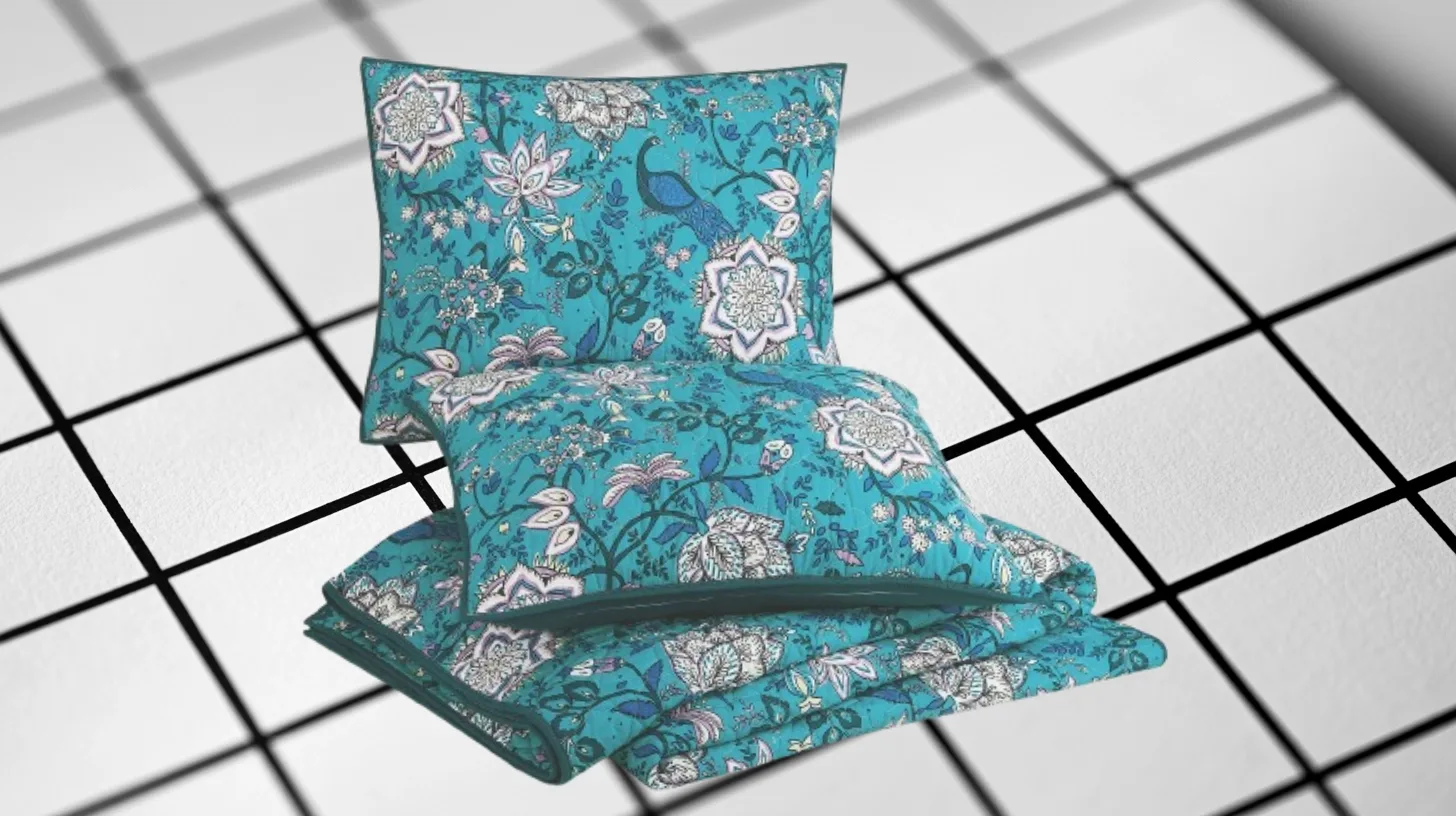 Peacock bedding — Vera Bradley Retired Vera Bradley Peacock bedding set in teal with peacock and floral print